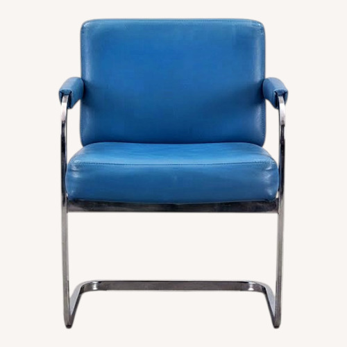 Used Vintage Milo Baughmagn Blue Cantilever Chairs for sale on AptDeco