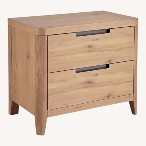 Used Universal Furniture Light Brown Wood Nightstand for sale on AptDeco