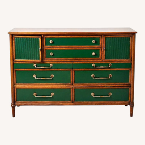 Used Vintage/Antique Dark Brown Wood Sideboard for sale on AptDeco