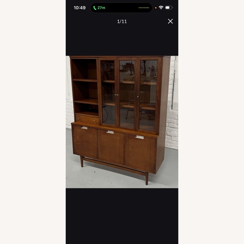 Used Dark Brown Wood Sideboard for sale on AptDeco