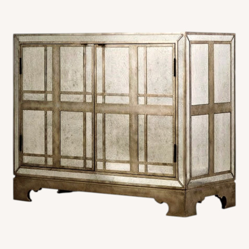 Used Wayfair Silver Mirrored Glass Sideboard for sale on AptDeco