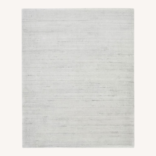 Used West Elm Light Gray Wool Area Rug 8' x 10' for sale on AptDeco