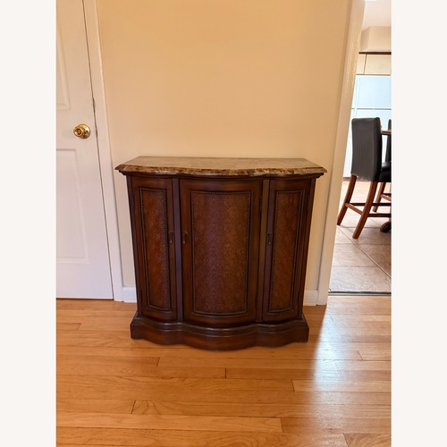 Used Dark Brown Wood Sideboard for sale on AptDeco
