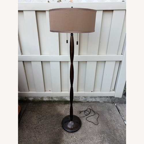 Used Bronze Finish Metal Floor Lamp  for sale on AptDeco