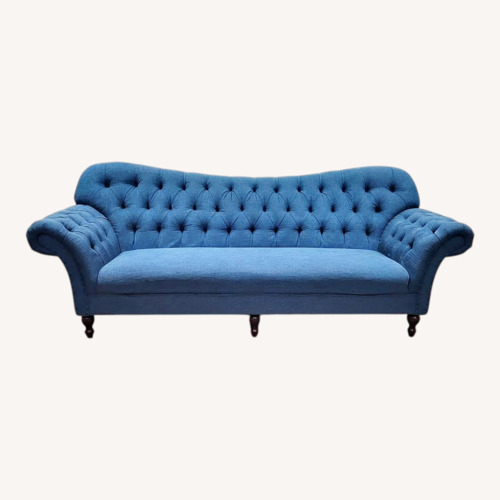 Used Blue Fabric 3+ Seater Sofa for sale on AptDeco