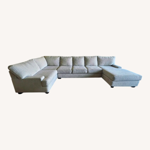 Used Living Spaces Light Gray 3+ Piece Sectional for sale on AptDeco
