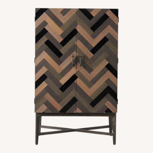 Used West Elm Parquetry Armoire for sale on AptDeco
