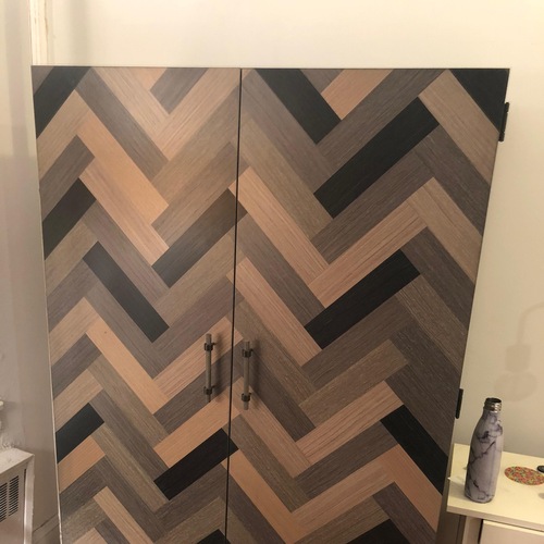 Used West Elm Parquetry Armoire for sale on AptDeco