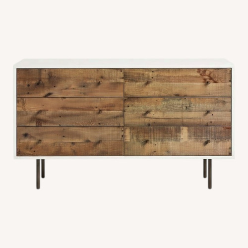 Used West Elm Reclaimed Wood + Lacquer 6-Drawer Dresser for sale on AptDeco