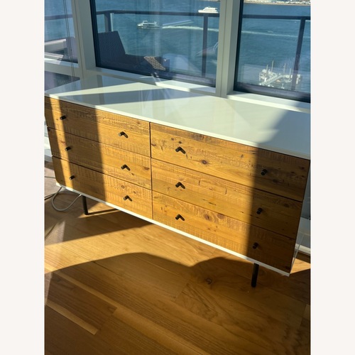 Used West Elm Reclaimed Wood + Lacquer 6-Drawer Dresser for sale on AptDeco