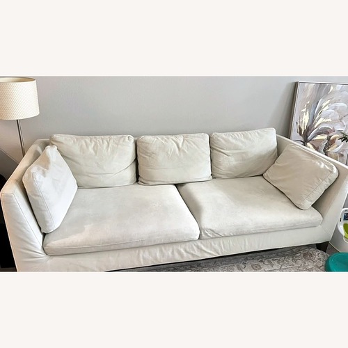 Used IKEA Stockholm White Fabric 2 Seater Sofa for sale on AptDeco