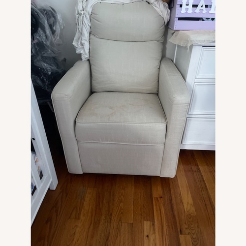 Used Buy Buy Baby Natural Fabric Armchair for sale on AptDeco