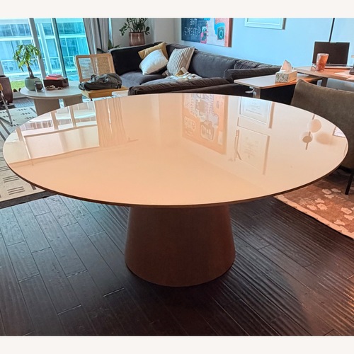 Used Rove Concepts Winston White Wood Dining Table for sale on AptDeco