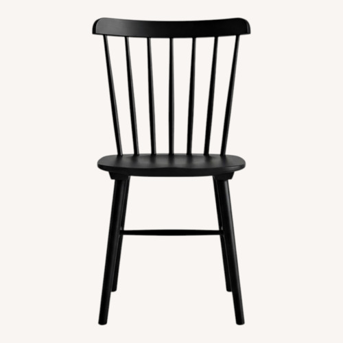 Used Design Within Reach Salt Black Wood Dining Chair (2) for sale on AptDeco