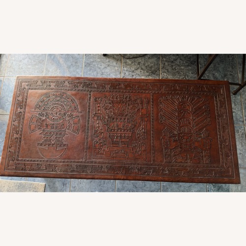 Used Vintage/Antique Finds Dark Brown Coffee Table for sale on AptDeco