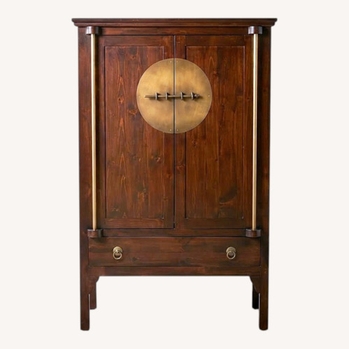 Used Pier 1 - Asian-Style Armoire Mahogany Finish for sale on AptDeco