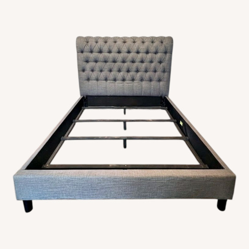Used Light Gray Fabric Headboard for sale on AptDeco