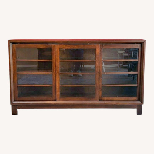 Used Dark Brown Wood Media Storage for sale on AptDeco