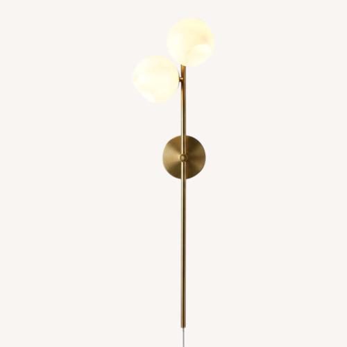 Used  Set oF 2 West Elm Gold Metal Wall Lamp  for sale on AptDeco