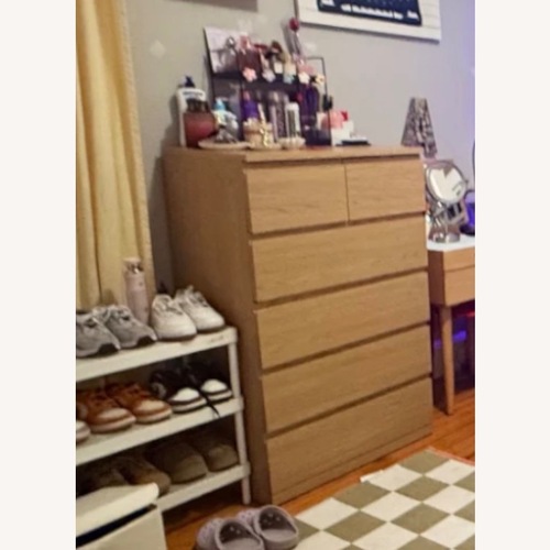 Used IKEA STORKLINTA Natural Wood Dresser for sale on AptDeco