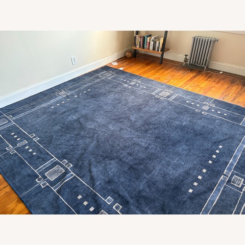 Used Ruggable Architectural Digest Tufted Blue Rug 8' x 10' for sale on AptDeco