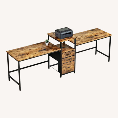 Used Dark Brown Wood Desk for sale on AptDeco