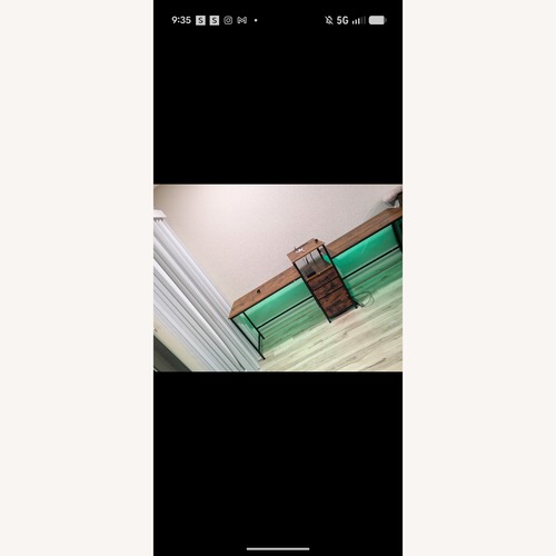 Used Dark Brown Wood Desk for sale on AptDeco
