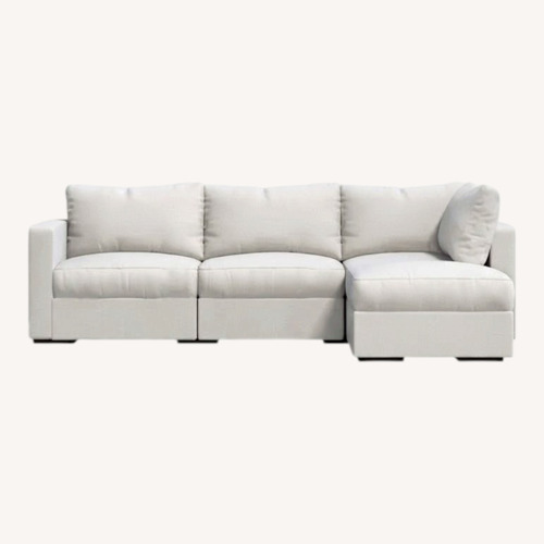 Used Lovesac Cream Sactional Chaise 4 Seats + 5 Sides for sale on AptDeco