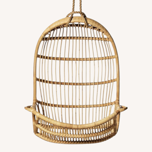 Used Serena & Lily Hanging Rattan Chair for sale on AptDeco
