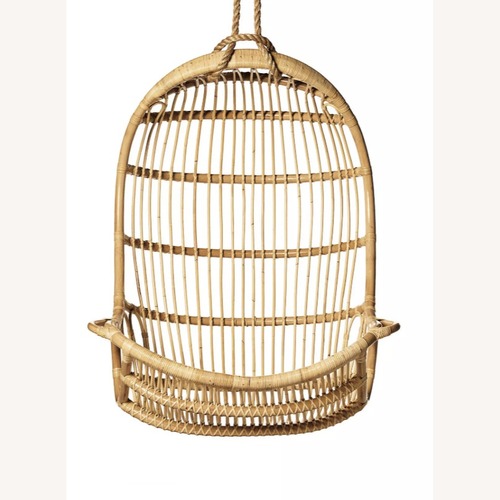 Used Serena & Lily Hanging Rattan Chair for sale on AptDeco