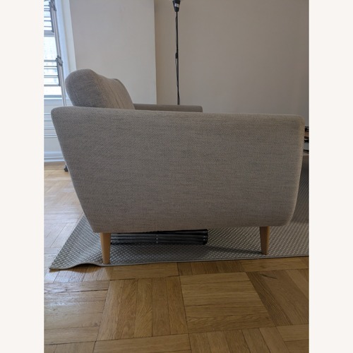 Used IKEA SMEDSTORP Light Gray Fabric 2 Seater Sofa for sale on AptDeco