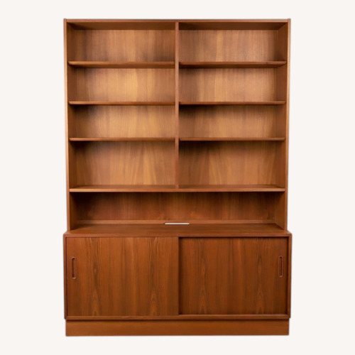 Used Danish 2 Piece Shelving Unit with Cabinets for sale on AptDeco