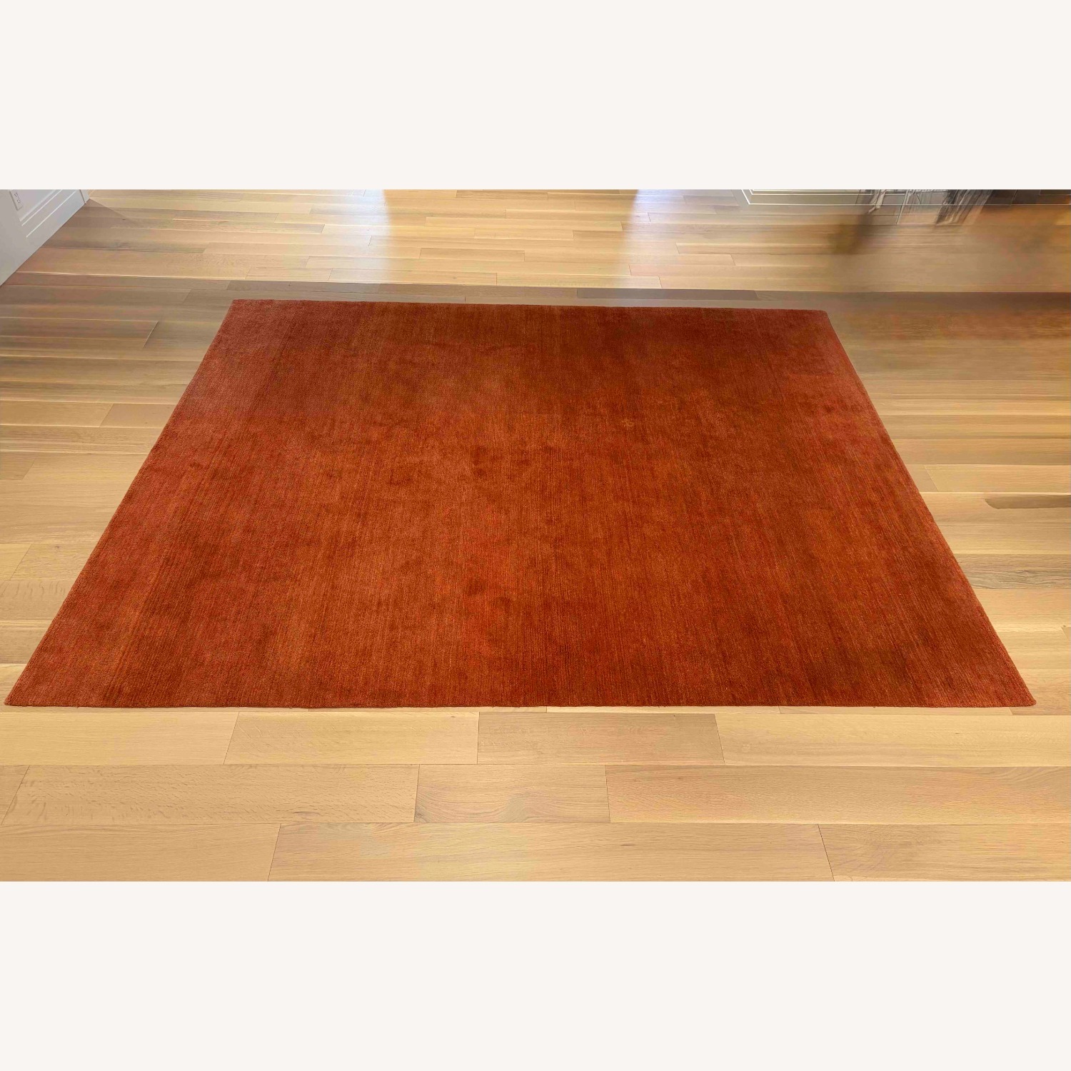 Orange Wool Area Rug 8' x 10' - image-1