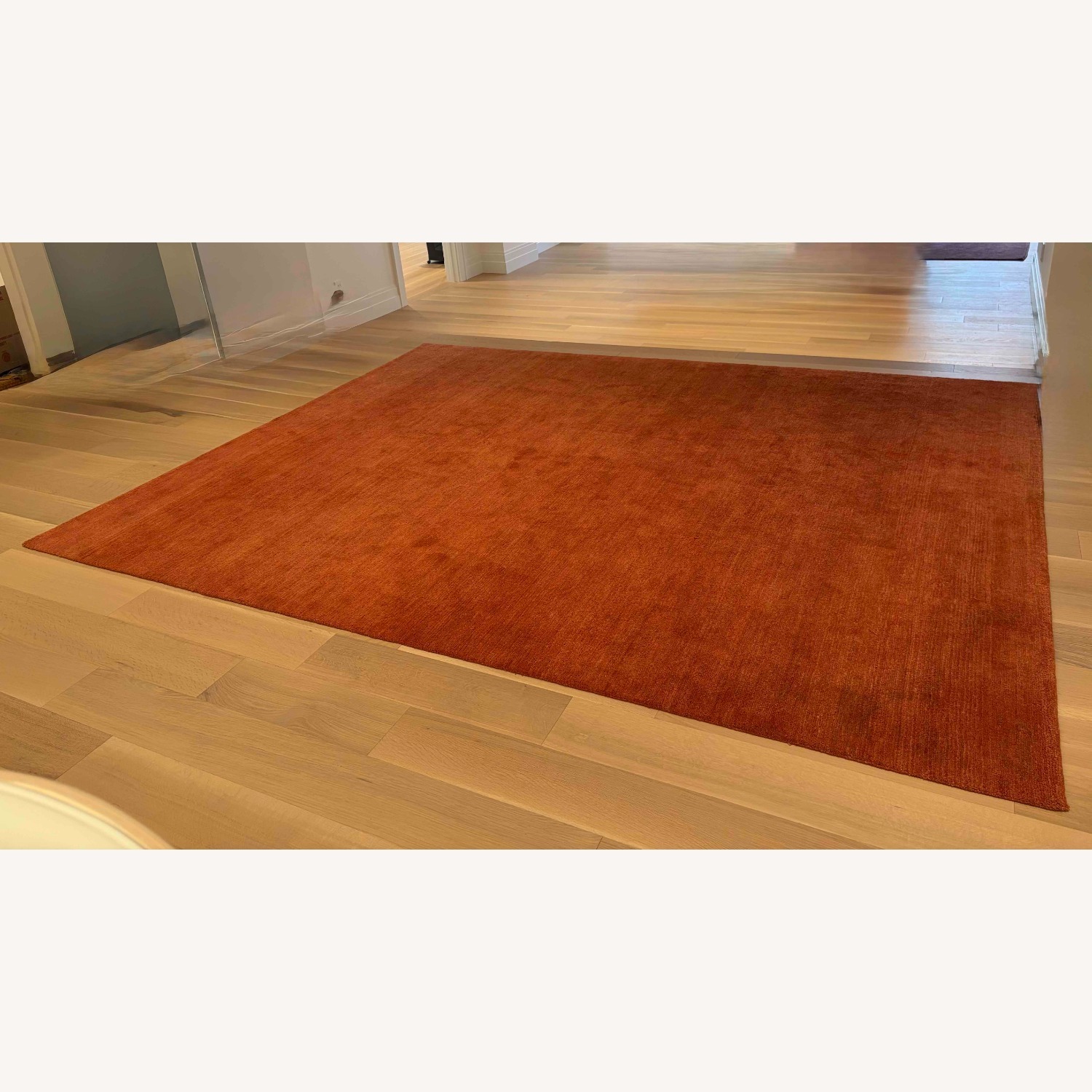 Orange Wool Area Rug 8' x 10' - image-2