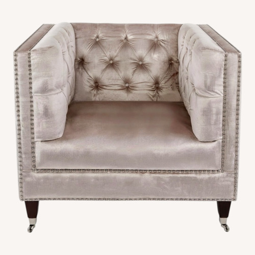 Used Safavieh Pink Accent Chair for sale on AptDeco