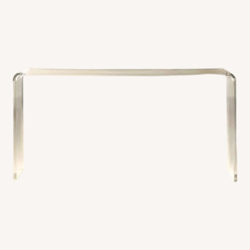 Used CB2 Transparent Acrylic Console/ Desk for sale on AptDeco