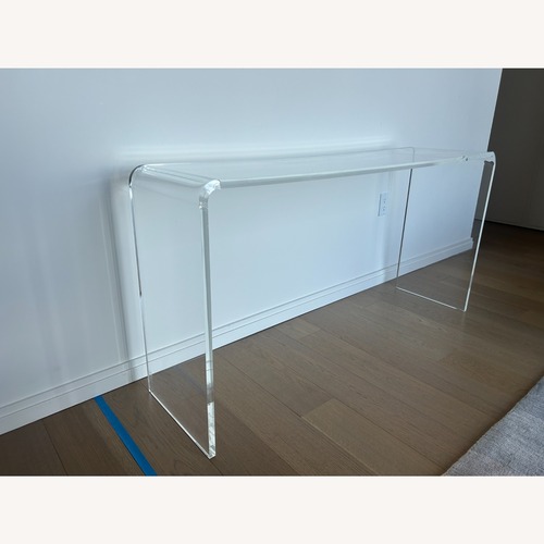 Used CB2 Transparent Acrylic Console/ Desk for sale on AptDeco