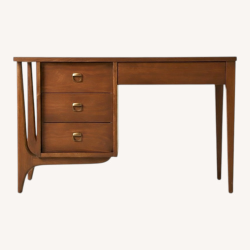 Used Mid Century Writing Desk with 4 Drawers for sale on AptDeco