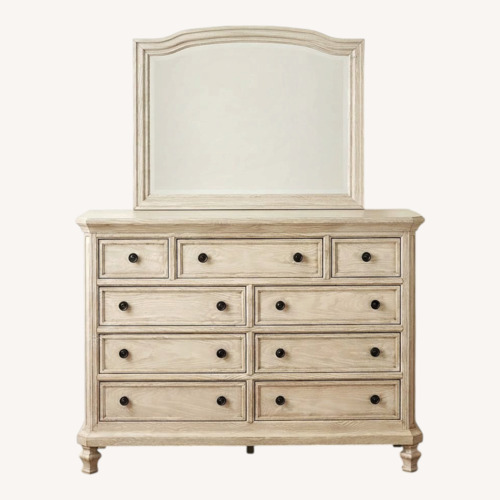 Used Ashley Furniture Light Brown Wood Dresser for sale on AptDeco