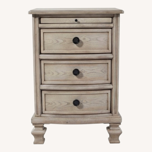 Used Ashley Furniture Light Brown Wood Nightstand for sale on AptDeco