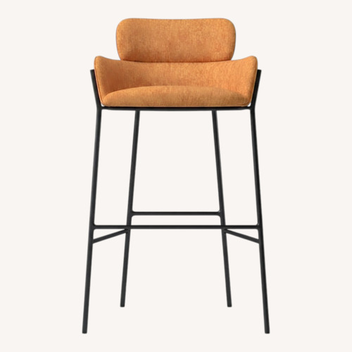 Used CB2 Azalea Mink Bar Stools - 2 for sale on AptDeco