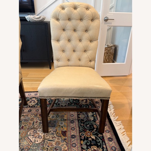 Used Century Furniture Natural Fabric Dining Chair for sale on AptDeco