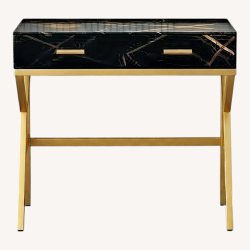Used Modern Vanity Table Set with LED Roundtable for sale on AptDeco