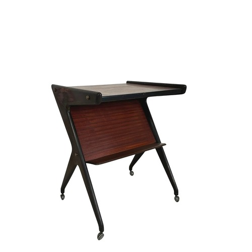 Used Rosewood Belgian Bar Cart for sale on AptDeco
