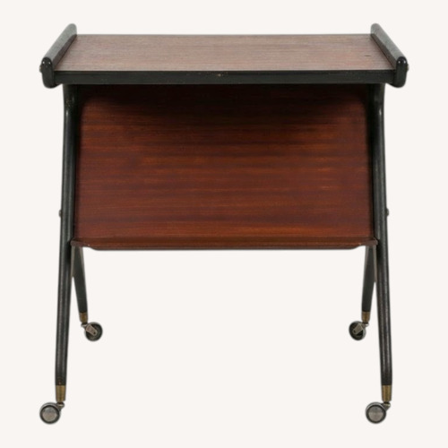 Used Rosewood Belgian Bar Cart for sale on AptDeco