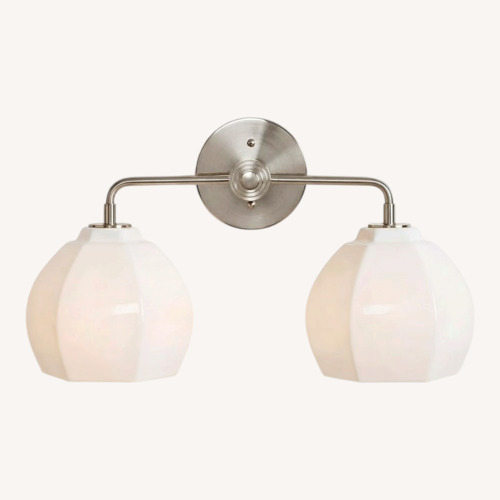 Used White Ceramic Wall Lamp for sale on AptDeco