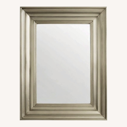 Used Pottery Barn Silver Mirrored Glass Wall Mirror for sale on AptDeco