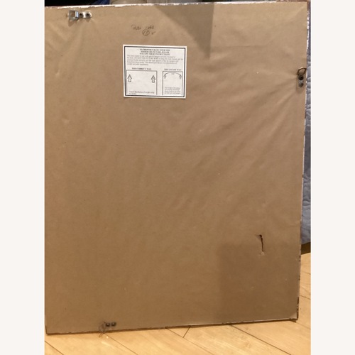 Used Pottery Barn Silver Mirrored Glass Wall Mirror for sale on AptDeco