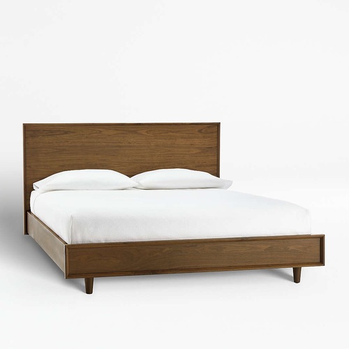 Used Crate & Barrel Tate Wood Queen Bed for sale on AptDeco