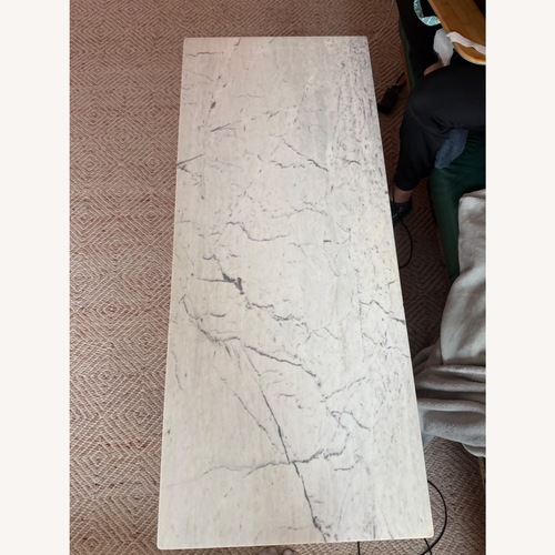 Used West Elm Reeve Marble Coffee Table (48") for sale on AptDeco